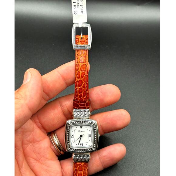 Brighton Toulouse W3130 Womens Reversible Brown Black Leather Strap Watch NIBWT main image 11